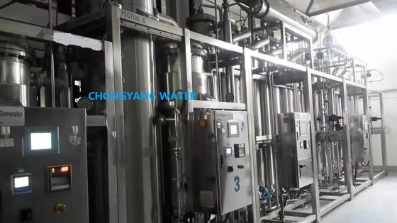 Instalación de destilación farmacéutica de múltiples columnas Equipo de destilación de agua WFI