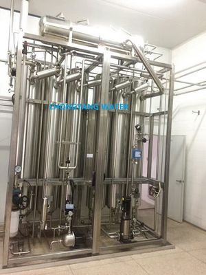 Instalación de destilación de múltiples columnas Máquina comercial de agua destilada Vaporización parcial