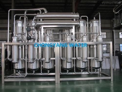 Instalación de destilación de múltiples columnas Máquina comercial de agua destilada Vaporización parcial