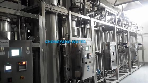 WFI Industrial Destilador de agua de agua generación de energía eléctrica y distribución para inyectable
