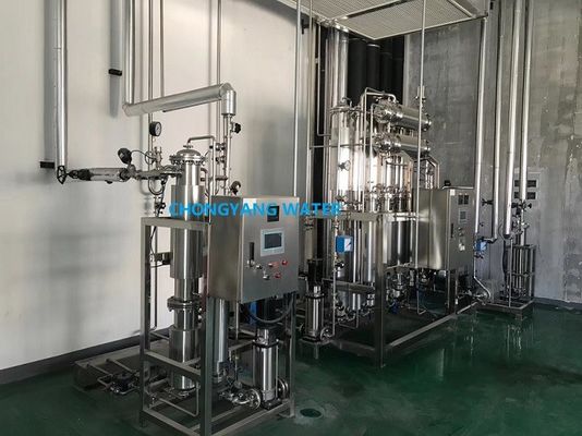 SS316L Planta de destilación de múltiples columnas Cuatro efectos Máquina para fabricar agua destilada para reactivo de diagnóstico in vitro
