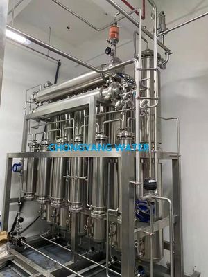 Diálisis farmacéutica de la máquina del Ro del equipo WFI del agua destilada del efecto multi