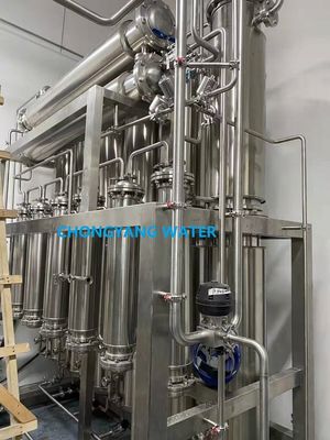 Instalación de destilación farmacéutica de varias columnas Máquina de agua destilada Sistema WFI