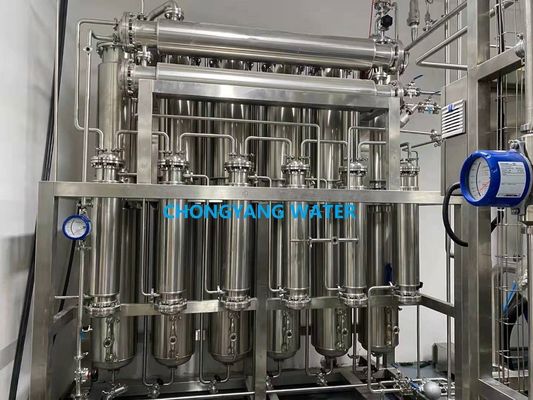 Instalación de destilación farmacéutica de varias columnas Máquina de agua destilada Sistema WFI
