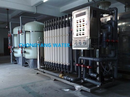 Planta de ultrafiltración del acero inoxidable del sistema de membrana del filtro de agua de la ultrafiltración auto de UPVC