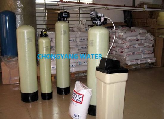 Función de ablandamiento ISO personalizada de la planta de tratamiento de agua de alimentación de caldera de FRP