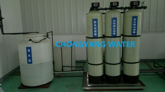 Sistema de tratamiento de agua de alimentación de la caldera de membrana de FRP RO AC 220V 380V