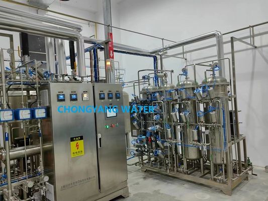 Sistema de distribución de agua purificada de bucle presurizado para sistema de inyección