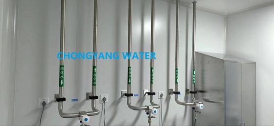 Sistema de distribución de agua purificada de bucle presurizado para sistema de inyección