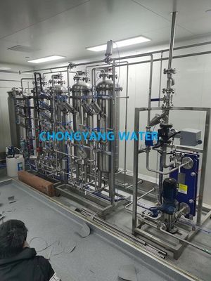 Sistema de distribución WFI purificado Almacenamiento de agua y circuito de distribución