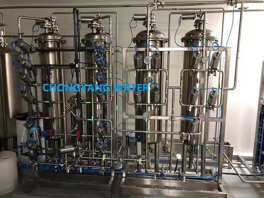 Osmosis inversa envasada + electrodeonización para agua purificada