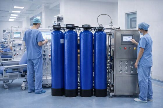 Tecnología médica de la filtración de agua de los sistemas de la purificación del agua del RO EDI para 100LPH médico