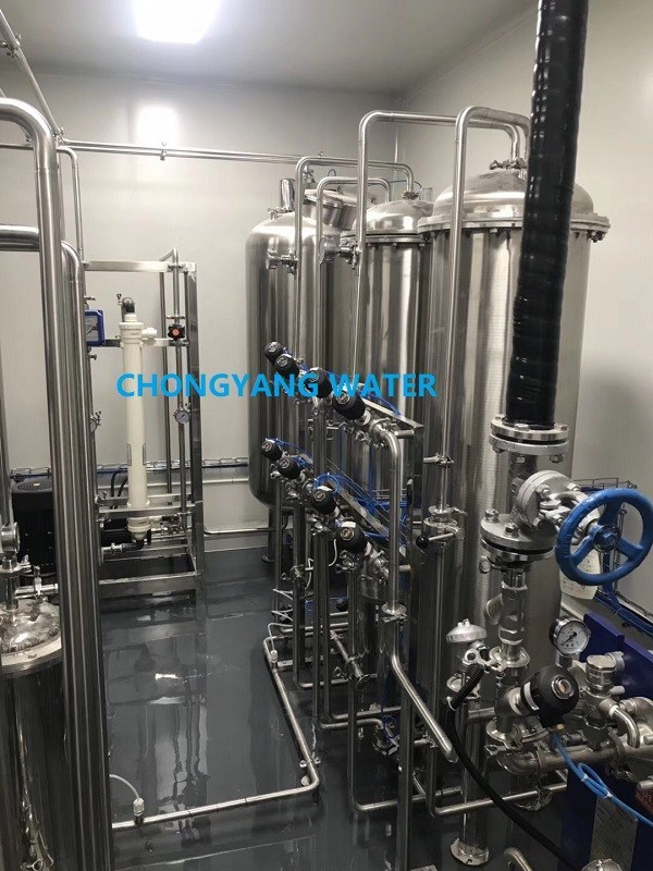 Intercambiador de Calor Planta de Tratamiento de Efluentes Farmacéuticos Ultrapuros Lámpara UV EDI RO
