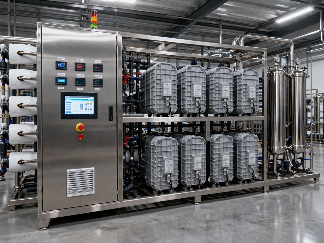Plantas de electrodeionización industrial de RO Máquina de purificación de agua industrial
